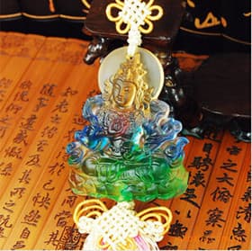 liuli car crystal ornaments------green tara